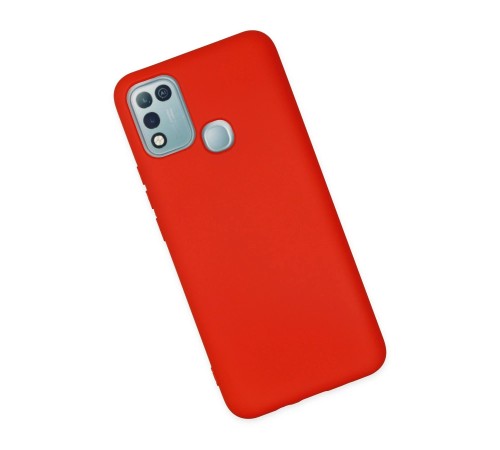İnfinix Hot 10 Play Kılıf Nano içi Kadife Silikon - Kırmızı İnfinix Hot 10 Play Kılıf Nano içi Kadife Silikon - Kırmızı