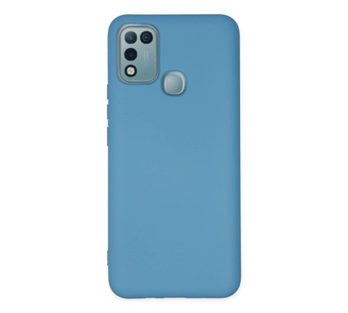 İnfinix Hot 10 Play Kılıf Nano içi Kadife Silikon - Mavi İnfinix Hot 10 Play Kılıf Nano içi Kadife Silikon - Mavi