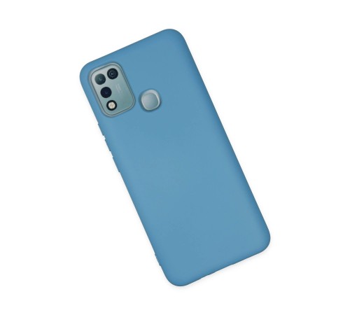 İnfinix Hot 10 Play Kılıf Nano içi Kadife Silikon - Mavi İnfinix Hot 10 Play Kılıf Nano içi Kadife Silikon - Mavi