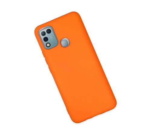 İnfinix Hot 10 Play Kılıf Nano içi Kadife Silikon - Turuncu İnfinix Hot 10 Play Kılıf Nano içi Kadife Silikon - Turuncu