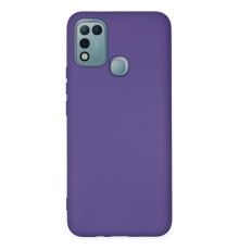 İnfinix Hot 10 Play Kılıf Nano içi Kadife Silikon - Mor