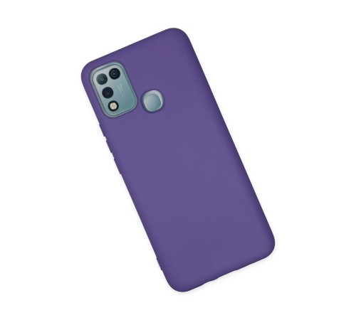 İnfinix Hot 10 Play Kılıf Nano içi Kadife Silikon - Mor İnfinix Hot 10 Play Kılıf Nano içi Kadife Silikon - Mor