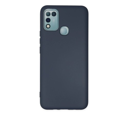 İnfinix Hot 10 Play Kılıf Nano içi Kadife Silikon - Lacivert