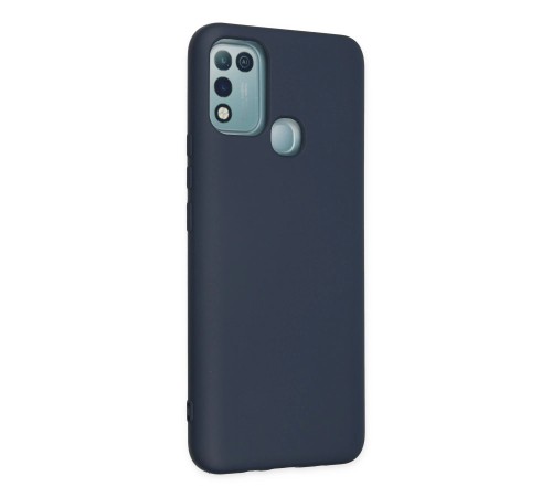 İnfinix Hot 10 Play Kılıf Nano içi Kadife Silikon - Lacivert