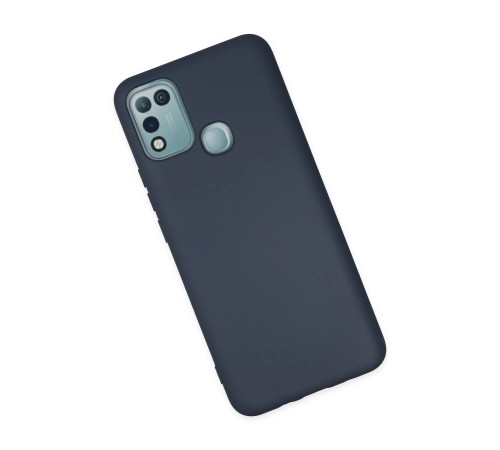 İnfinix Hot 10 Play Kılıf Nano içi Kadife Silikon - Lacivert