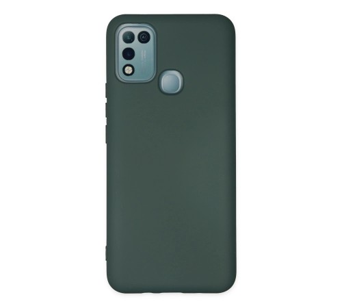 İnfinix Hot 10 Play Kılıf Nano içi Kadife Silikon - Koyu Yeşil İnfinix Hot 10 Play Kılıf Nano içi Kadife Silikon - Koyu Yeşil