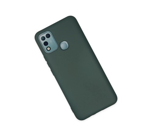 İnfinix Hot 10 Play Kılıf Nano içi Kadife Silikon - Koyu Yeşil İnfinix Hot 10 Play Kılıf Nano içi Kadife Silikon - Koyu Yeşil