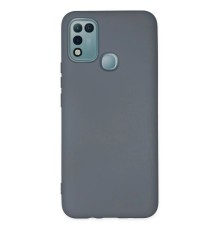 İnfinix Hot 10 Play Kılıf Nano içi Kadife Silikon - Gri