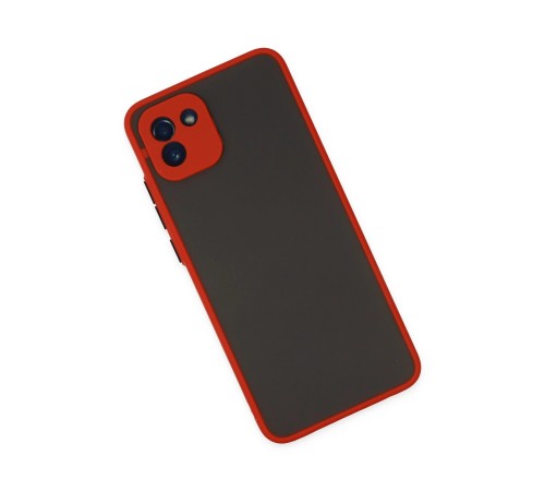 Samsung Galaxy A03 Kılıf Montreal Silikon Kapak - Kırmızı Samsung Galaxy A03 Kılıf Montreal Silikon Kapak - Kırmızı