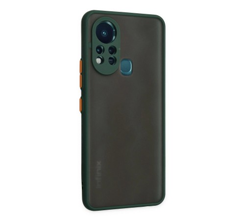 İnfinix Hot 11s Kılıf Montreal Silikon Kapak - Yeşil İnfinix Hot 11s Kılıf Montreal Silikon Kapak - Yeşil