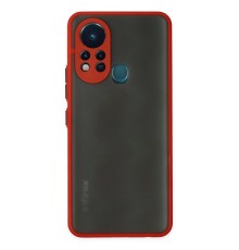 İnfinix Hot 11s Kılıf Montreal Silikon Kapak - Kırmızı