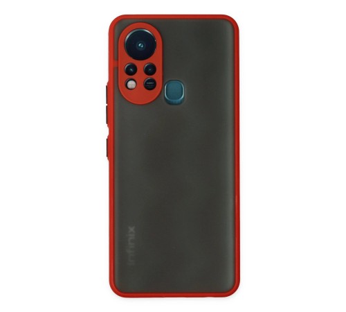 İnfinix Hot 11s Kılıf Montreal Silikon Kapak - Kırmızı İnfinix Hot 11s Kılıf Montreal Silikon Kapak - Kırmızı
