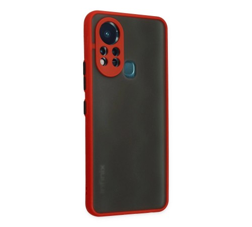 İnfinix Hot 11s Kılıf Montreal Silikon Kapak - Kırmızı İnfinix Hot 11s Kılıf Montreal Silikon Kapak - Kırmızı