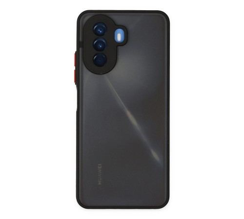 Huawei Nova Y70 Kılıf Montreal Silikon Kapak - Siyah Huawei Nova Y70 Kılıf Montreal Silikon Kapak - Siyah