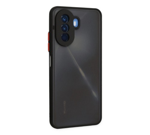 Huawei Nova Y70 Kılıf Montreal Silikon Kapak - Siyah Huawei Nova Y70 Kılıf Montreal Silikon Kapak - Siyah