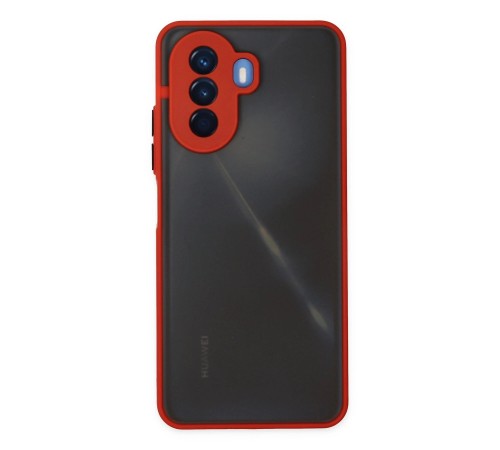 Huawei Nova Y70 Kılıf Montreal Silikon Kapak - Kırmızı Huawei Nova Y70 Kılıf Montreal Silikon Kapak - Kırmızı
