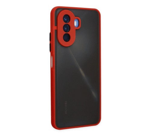 Huawei Nova Y70 Kılıf Montreal Silikon Kapak - Kırmızı Huawei Nova Y70 Kılıf Montreal Silikon Kapak - Kırmızı