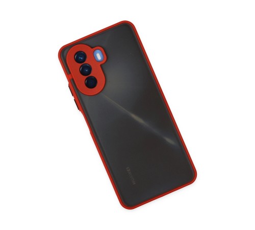 Huawei Nova Y70 Kılıf Montreal Silikon Kapak - Kırmızı Huawei Nova Y70 Kılıf Montreal Silikon Kapak - Kırmızı