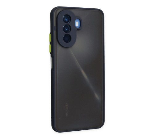 Huawei Nova Y70 Kılıf Montreal Silikon Kapak - Lacivert Huawei Nova Y70 Kılıf Montreal Silikon Kapak - Lacivert