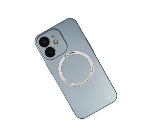 iPhone 12 Kılıf Jack Magneticsafe Lens Silikon - Sierra Blue iPhone 12 Kılıf Jack Magneticsafe Lens Silikon - Sierra Blue