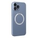iPhone 12 Pro Kılıf Jack Magneticsafe Lens Silikon - Sierra Blue
