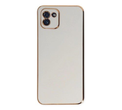 Samsung Galaxy A03 Kılıf Volet Silikon - Beyaz Samsung Galaxy A03 Kılıf Volet Silikon - Beyaz