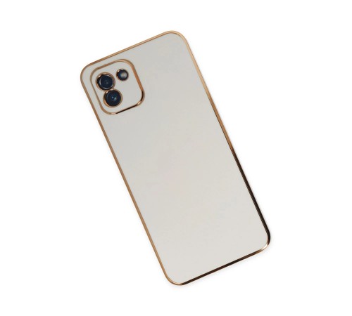 Samsung Galaxy A03 Kılıf Volet Silikon - Beyaz Samsung Galaxy A03 Kılıf Volet Silikon - Beyaz