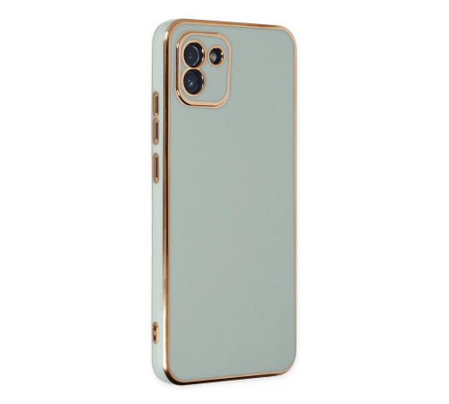 Samsung Galaxy A03 Kılıf Volet Silikon - Açık Yeşil Samsung Galaxy A03 Kılıf Volet Silikon - Açık Yeşil