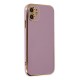 iPhone 12 Kılıf Volet Silikon - Mor