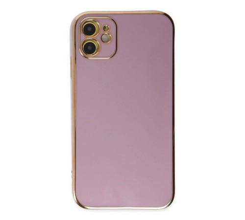 iPhone 12 Kılıf Volet Silikon - Mor iPhone 12 Kılıf Volet Silikon - Mor