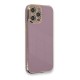 iPhone 12 Pro Kılıf Volet Silikon - Mor