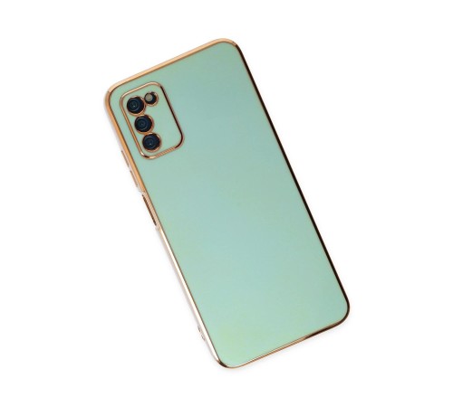 Samsung Galaxy A03S Kılıf Volet Silikon - Açık Yeşil Samsung Galaxy A03S Kılıf Volet Silikon - Açık Yeşil