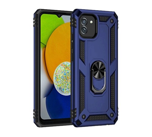 Samsung Galaxy A03 Kılıf Sofya Yüzüklü Silikon Kapak - Lacivert Samsung Galaxy A03 Kılıf Sofya Yüzüklü Silikon Kapak - Lacivert