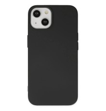 iPhone 14 Kılıf Nano içi Kadife Silikon - Siyah