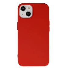 iPhone 14 Kılıf Nano içi Kadife Silikon - Kırmızı