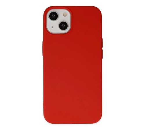 iPhone 14 Kılıf Nano içi Kadife Silikon - Kırmızı iPhone 14 Kılıf Nano içi Kadife Silikon - Kırmızı