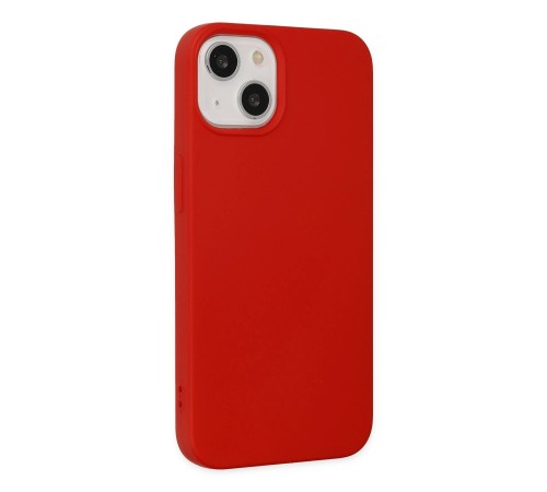 iPhone 14 Kılıf Nano içi Kadife Silikon - Kırmızı iPhone 14 Kılıf Nano içi Kadife Silikon - Kırmızı