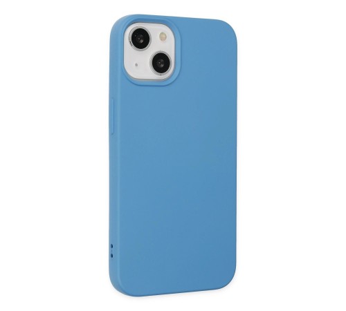 iPhone 14 Kılıf Nano içi Kadife Silikon - Mavi iPhone 14 Kılıf Nano içi Kadife Silikon - Mavi