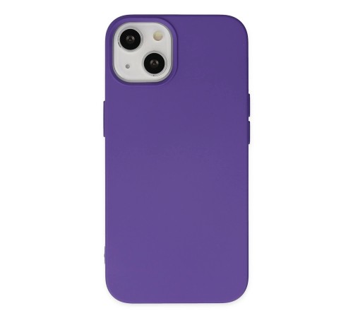 iPhone 14 Plus Kılıf Nano içi Kadife Silikon - Mor iPhone 14 Plus Kılıf Nano içi Kadife Silikon - Mor