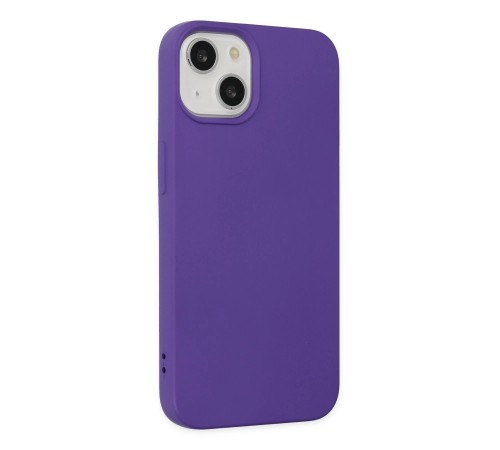 iPhone 14 Plus Kılıf Nano içi Kadife Silikon - Mor iPhone 14 Plus Kılıf Nano içi Kadife Silikon - Mor