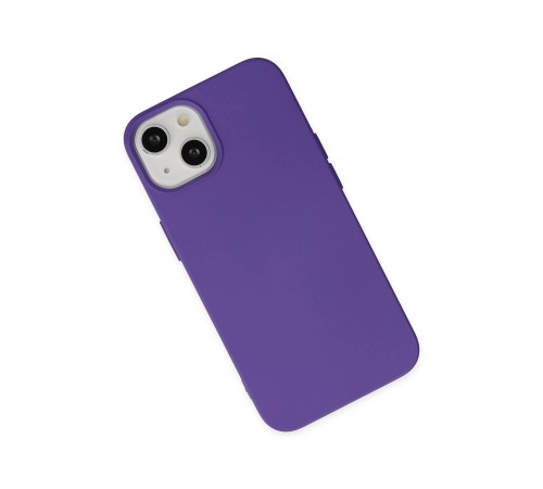 iPhone 14 Plus Kılıf Nano içi Kadife Silikon - Mor iPhone 14 Plus Kılıf Nano içi Kadife Silikon - Mor