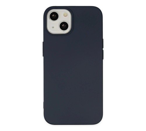 iPhone 14 Plus Kılıf Nano içi Kadife Silikon - Lacivert iPhone 14 Plus Kılıf Nano içi Kadife Silikon - Lacivert
