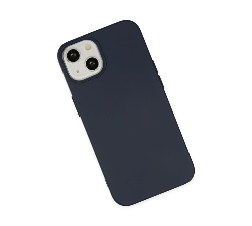 iPhone 14 Plus Kılıf Nano içi Kadife Silikon - Lacivert iPhone 14 Plus Kılıf Nano içi Kadife Silikon - Lacivert