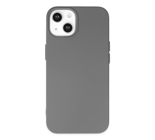 iPhone 14 Plus Kılıf Nano içi Kadife Silikon - Gri iPhone 14 Plus Kılıf Nano içi Kadife Silikon - Gri