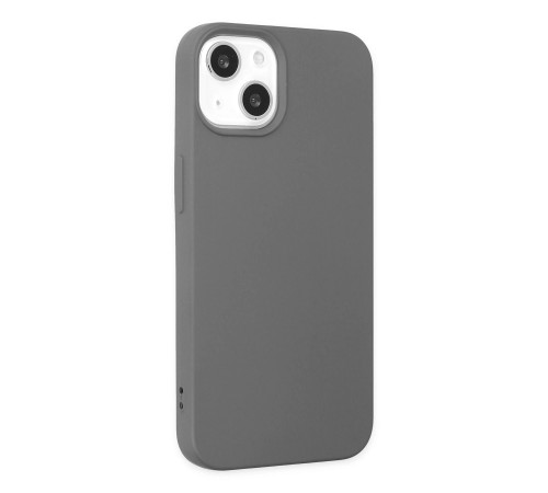 iPhone 14 Plus Kılıf Nano içi Kadife Silikon - Gri iPhone 14 Plus Kılıf Nano içi Kadife Silikon - Gri