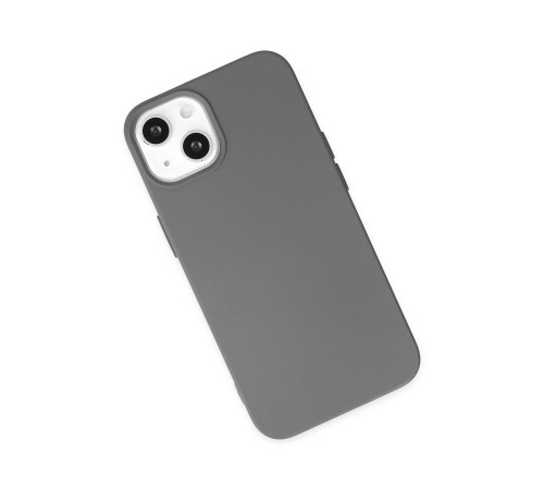 iPhone 14 Plus Kılıf Nano içi Kadife Silikon - Gri iPhone 14 Plus Kılıf Nano içi Kadife Silikon - Gri