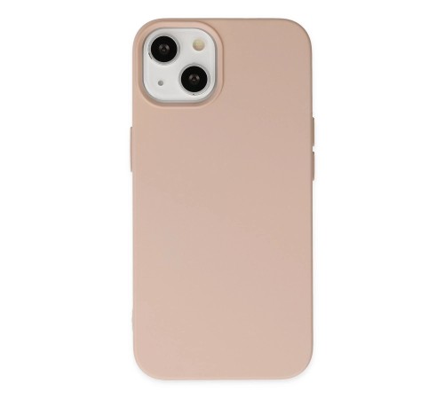 iPhone 14 Plus Kılıf Nano içi Kadife Silikon - Pudra iPhone 14 Plus Kılıf Nano içi Kadife Silikon - Pudra