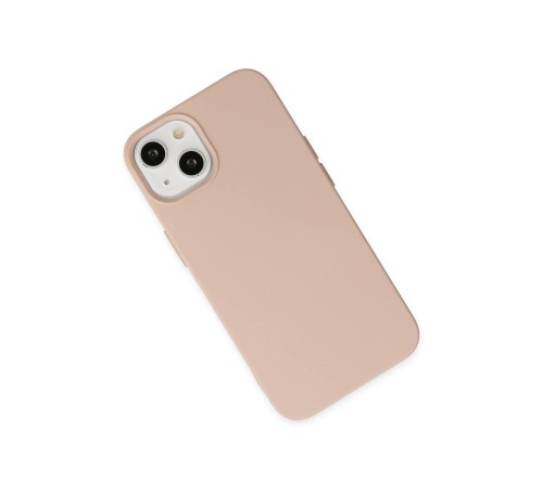 iPhone 14 Plus Kılıf Nano içi Kadife Silikon - Pudra iPhone 14 Plus Kılıf Nano içi Kadife Silikon - Pudra