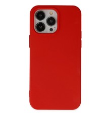 iPhone 14 Pro Kılıf Nano içi Kadife Silikon - Kırmızı
