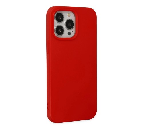 iPhone 14 Pro Kılıf Nano içi Kadife Silikon - Kırmızı iPhone 14 Pro Kılıf Nano içi Kadife Silikon - Kırmızı